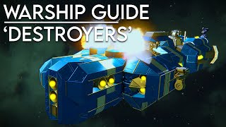 Space Engineers Warship Guide  Destroyers [upl. by Bassett]