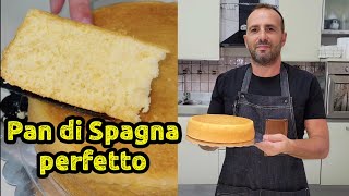 Pan di Spagna perfetto fatto in casaRicetta naturale senza lievito [upl. by Aytnahs]