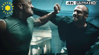 Hobbs vs Shaw Office Fight  Furious 7 4k [upl. by Rheingold]