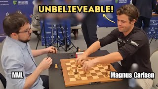 Magnus Carlsen does an early mistake and gets PUNISHED by MVL [upl. by Resaec]