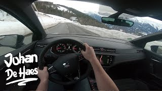 SEAT Arona FR 15 TSI 150 hp POV Test drive on mountain road [upl. by Christin]