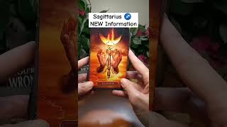 🎈SAGITTARIUS NEW information AND WHAT you NEED to KNOW right now shorts sagittarius tarot [upl. by Leesa928]