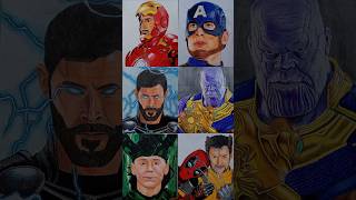 My Drawing Of All Marvel Characters 🤯🤯🤯🤯 [upl. by Henig]