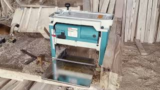 Watch the demo of the Makita 12 thickness planer 2012NB and learn how to use it I Akie The Carpenter [upl. by Hibben]