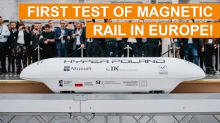 First test of magnetic rail in Europe  MagRail Demo  Nevomo [upl. by Fredric]