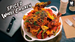 Best Roasted Whole Chicken  Spiced Whole Chicken Indian Style  Chef Prateek Dhawan  Get Curried [upl. by Elvah94]