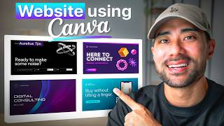 How To Make a Website in Canva For FREE Complete Canva Website Tutorial [upl. by Ogires]