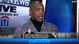 Nate quotTinyquot Archibald stops by SNY [upl. by Naneik]