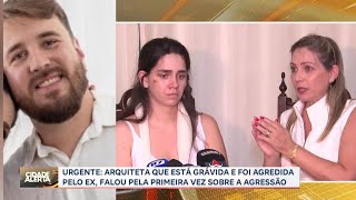 Mulher grávida esfaqueada pelo ex recebe alta e fala sobre horror que viveu em Franca [upl. by Strep]