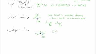 Stereospecificity in hydroboration and hydrogenation reactions [upl. by Johnsson]