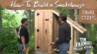 How to Build a Smokehouse FINAL STEPS [upl. by Neeuq805]