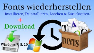 HOWTO Standard Fonts wiederherstellen  Schriftarten zurücksetzen  Download  Tutorial HD [upl. by Attegroeg]