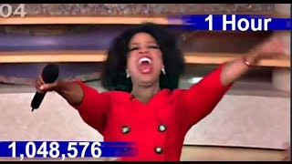 Oprah Says quotEveryone Gets A CARquot For 1048576 Times 1 Hour [upl. by Udella668]