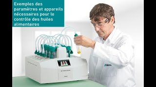 Exemples des paramètres et appareils nécessaires pour le contrôle des huiles alimentaires [upl. by Nerreg]