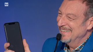 Il saluto di Fiorello e il ringraziamento di Amadeus  Festival di Sanremo 11022024 [upl. by Leigha119]