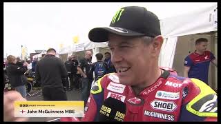 John McGuinness Interview at 2024 North West 200 during Wednesday Practice [upl. by Hawkie]