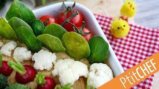 Recette de potager pour lapéritif  Houmous et petits légumes  Ptitchefcom [upl. by Hagan972]