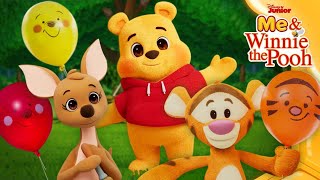 Surprise Birthday Balloons 🎉🎈  Me amp Winnie the Pooh 🍯  Vlog 14  disneyjunior [upl. by Shorter733]