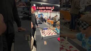 2 rooks down and blinded  chess blindfoldchess chessgame subscribe shorts [upl. by Arobed]