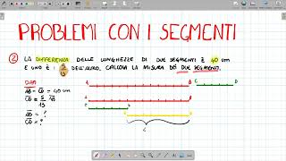 PROBLEMI CON I SEGMENTI  ESERCIZI📏primaseconda media [upl. by Oruasi]