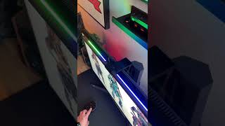 quntis LED ScreenLinear Glow RGB gamingmonitor monitorlight aesthetic desksetup shorts [upl. by Cosetta127]