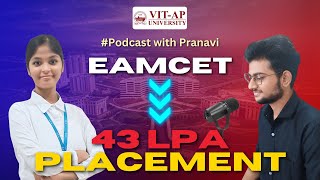 EAMCET to 43 LPA Placement  Pranavis Placement Journey  vitapuniversity vitapplacements [upl. by Constantin]