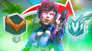 Educational Unranked To GM  Overwatch 2  Rank 1 Peak  Dva [upl. by Kcirderfla]