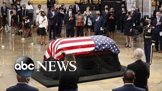 Rep John Lewis lies in state in Capitol Rotunda  WNT [upl. by Stalder405]