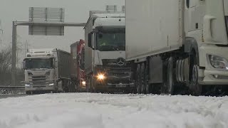 Maltempo ondata di neve e freddo in Francia e Belgio [upl. by Aikar]