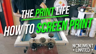 How To Screen Print Smooth Plastisol Ink Tutorial  client screen print job feature [upl. by Strain]