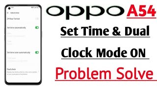 How to set dual clock setting 2024 in Android phone oppo a53 home screen dual clock kaise set karen [upl. by Nnaitsirk]