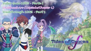 Tales of Graces f  Walkthrough 100 Subs ESPAÑOL  Part 1  Lhant Hill  Childhood Hard [upl. by Nylle]