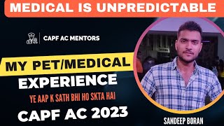 My CAPF 2023 PetMedical Journey  Dont Repeat These Mistakes  Sandeep Boran capfac upsccapf [upl. by Lasorella]