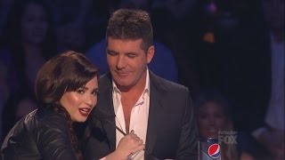 Demi Lovato and Simon Cowell  Funniest moments on The X factor  Season 2 66 LEGENDADO [upl. by Douglass]