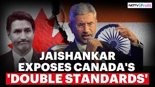 Why Does Canada Have A Problem With India S Jaishankar Bares It All At NDTV World Summit [upl. by Seldon254]