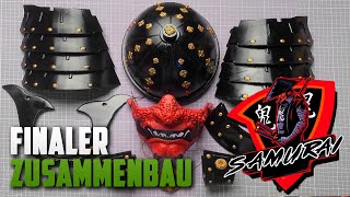 🛠️ 3DDruckSamurairüstung DIY Teil 3 Der finale Zusammenbau des Helms 🔧🏯 [upl. by Suzann]