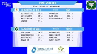 Ramsbottom CC 3rd XI v Lowerhouse CC 3rd XI [upl. by Alic339]