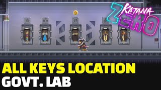 Katana Zero  How To Get ALL Keys Location  Govt Lab Unlock All Doors [upl. by Bowler]