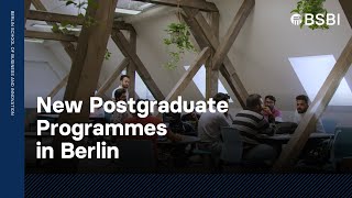 Advance your career with the new postgraduate programmes offered by BSBI in Berlin [upl. by Ientruoc]