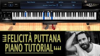 Felicità Puttana PIANO TUTORIAL  Thegiornalisti How To Play [upl. by Ratcliffe859]