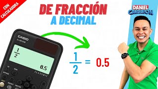 CONVERTIR FRACCIÓN A DECIMAL CON CALCULADORA [upl. by Festus]