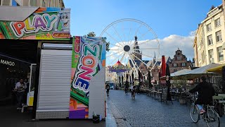 XXL MEGA Opbouw Kermis  Aufbau Kirmes  Kermis Nijmegen 2024 Vrijdag Dag 3 [upl. by Atniuqal]