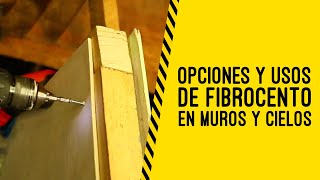 Opciones y Usos de Fibrocemento en Muros y Cielos [upl. by Kristof]