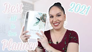 BEST ALL IN ONE PLANNER FOR 2021  FULL DETAILED HONEST REVIEW  ORGANIZATION FOR BOSS MOMS [upl. by Eddra702]