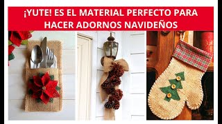 13 Ideas Navideñas Con Yute Que Puedes Comenzar Hacer Desde Ya Para Navidad [upl. by Vola]