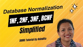 Database Normalization Explained 1NF 2NF 3NF BCNF Simplified  DBMS Tutorial [upl. by Rma]