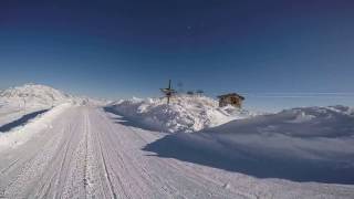 Tignes  La Grande Motte  Descente black and Rimaye red  February 2017  Piste View [upl. by Llemrej294]