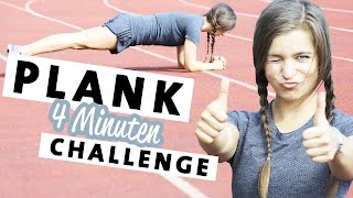 Plank Challenge Bauch Workout  Starker Straffer Bauch in nur 4 Minuten plank4change [upl. by Rosabel]