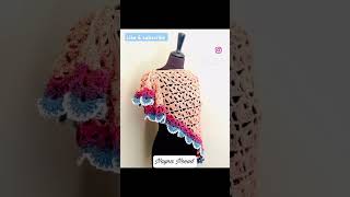 Crochet triangle shawl crochet shawl triangleshawl [upl. by Anirehc]