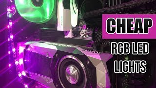 Cheap 12 ComputerPC RGB LED Light Strip Review [upl. by Gut132]